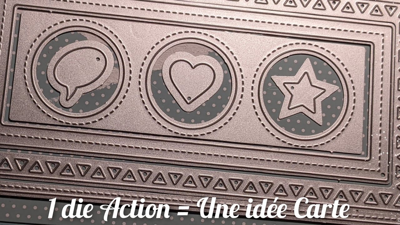 Tuto Carte avec die Action (shaker)💠💠🐼💠💠