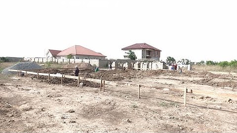 Modern Home Build In Ghana Part 1 - Setting Out & Digging Foundation Trenches ||