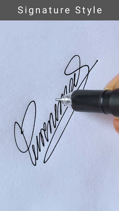 Signature style of my name #signature #calligraphy #shorts