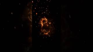 Fire Particles With Fire Effect Video ||