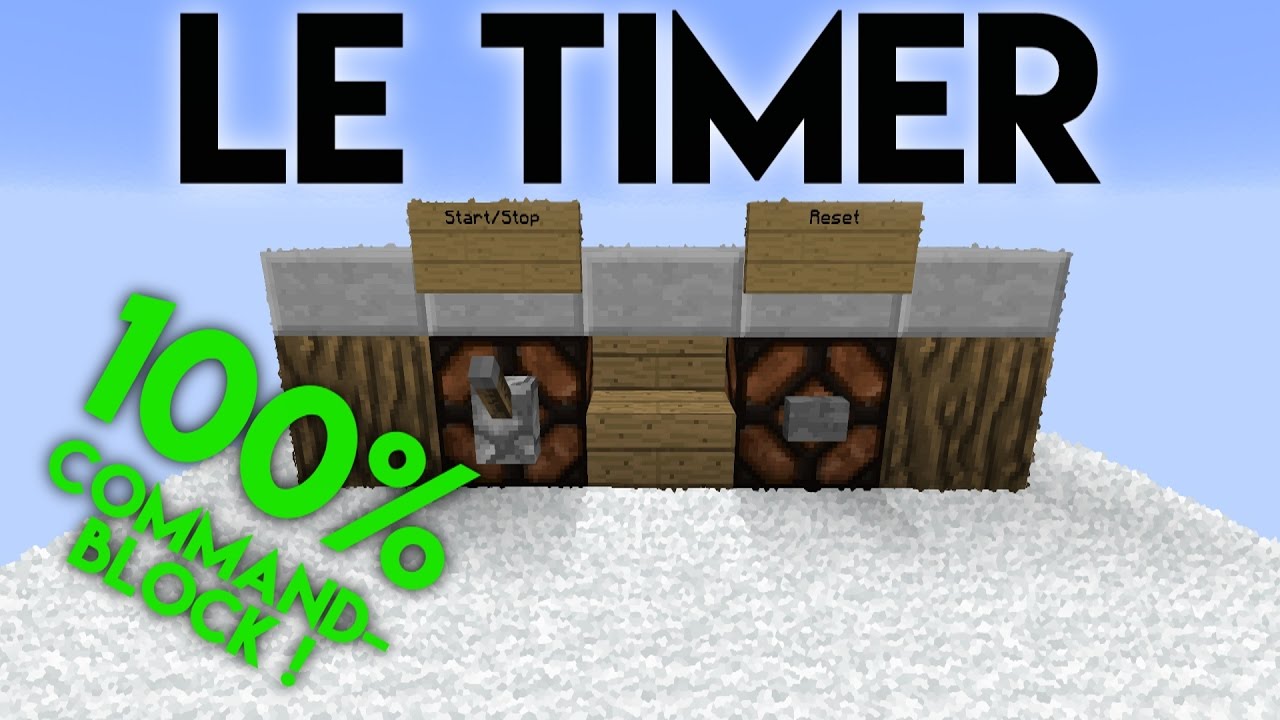 LE TIMER (MINUTEUR) | Tuto Commande #4 | Minecraft 1.11+ - YouTube