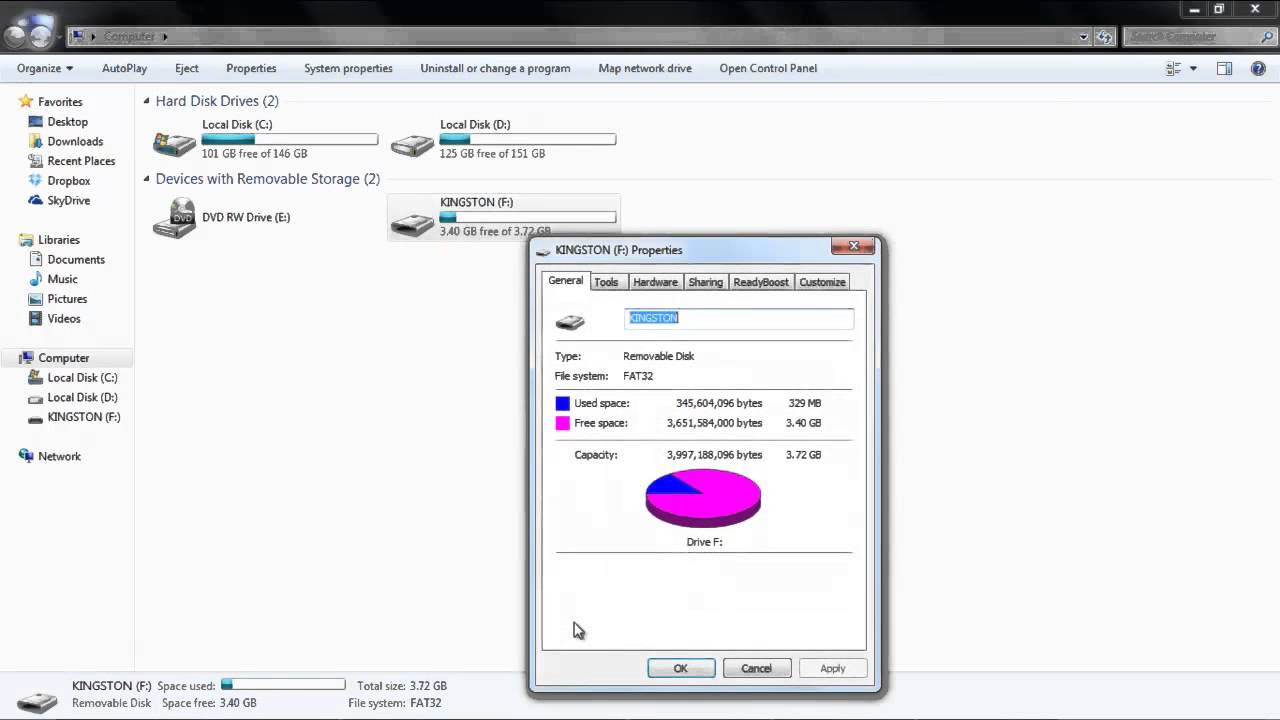 Format Flash How to format flash drive - YouTube
