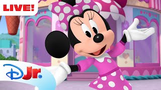🔴 LIVE! 24 HOURS All Minnie's Bow-Toons! 🎀 | NEW BOW-TOONS: PET HOTEL SHORTS! 🏨 | @disneyjr​