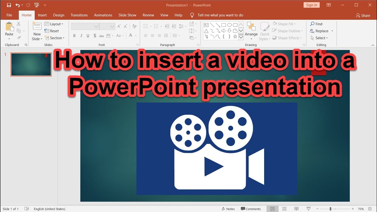 how to add video presentation to powerpoint