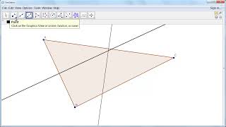 Circumcircle of a Triangle in Geogebra