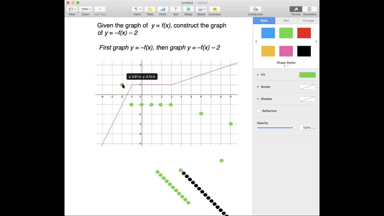 Transformation of a Function Given a Graph - YouTube