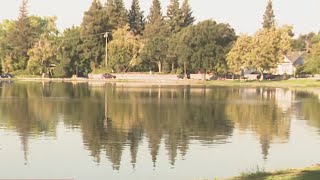Families flock to Lodi Lake to beat the heat on Labor Day