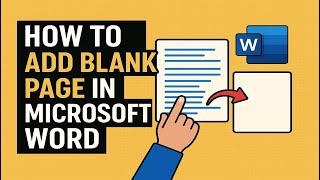 How To Add Blank Page In Microsoft Word | Insert A Blank Page In Word
