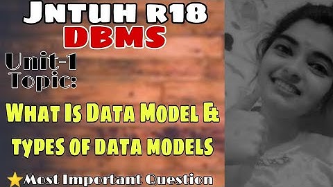 Jntuh r18 DBMS unit1 what is data model? types of data models very important 😍💯👍