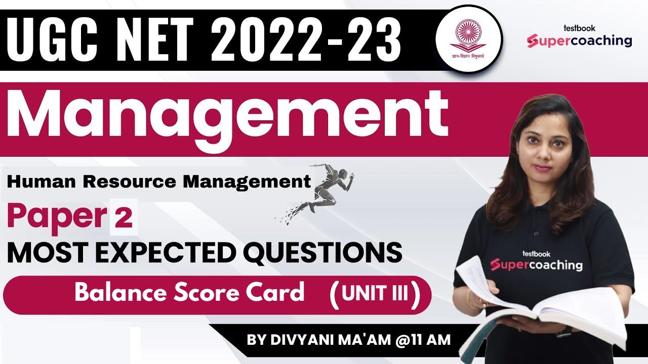 UGC NET Management 2023 | Balance Score Card | Human Resource Management | Unit 3 | Divyani Ma'am