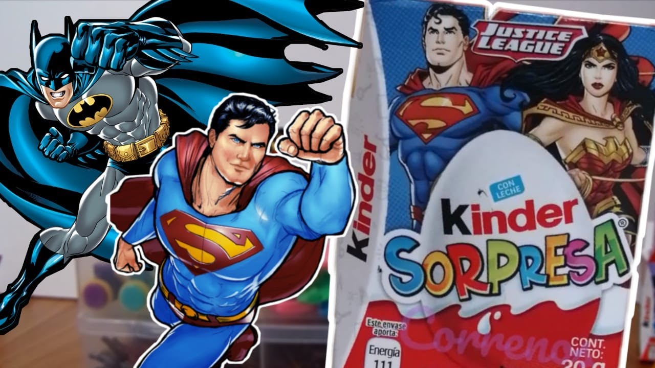 Abriendo Huevos SORPRESA Liga De La Justicia || Aventuras Kinder - YouTube