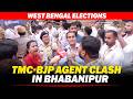 West Bengal Elections | Verbal spat between TMC and BJP Counting agent | Bhabanipur | CRPF |ECI