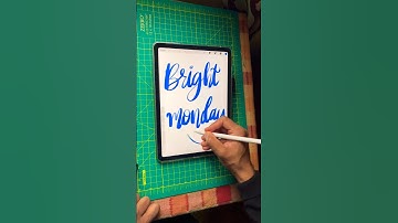 Bright Monday lettering art #digitalart #handlettering #calligraphy #art #procreate