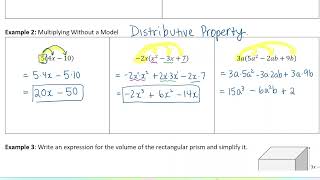 Math 9: Multiplying Monomials with Polynomials - Polynomials Unit Lesson 4
