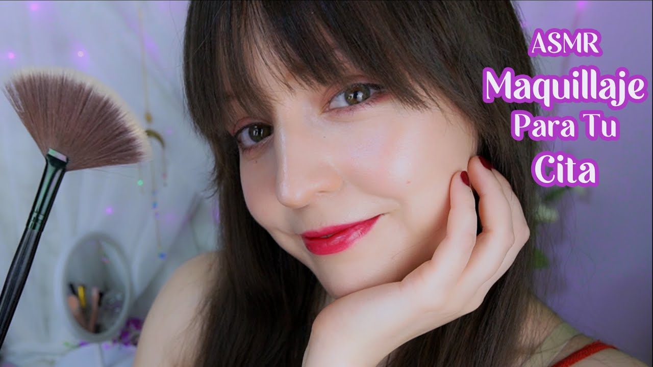 ⭐ASMR [Sub] Макияж на День святого Валентина: Я придумаю тебя к твоему свиданию 💜 (тихая речь)