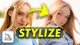 how to stylize selfies & portraits in midjourney ai
