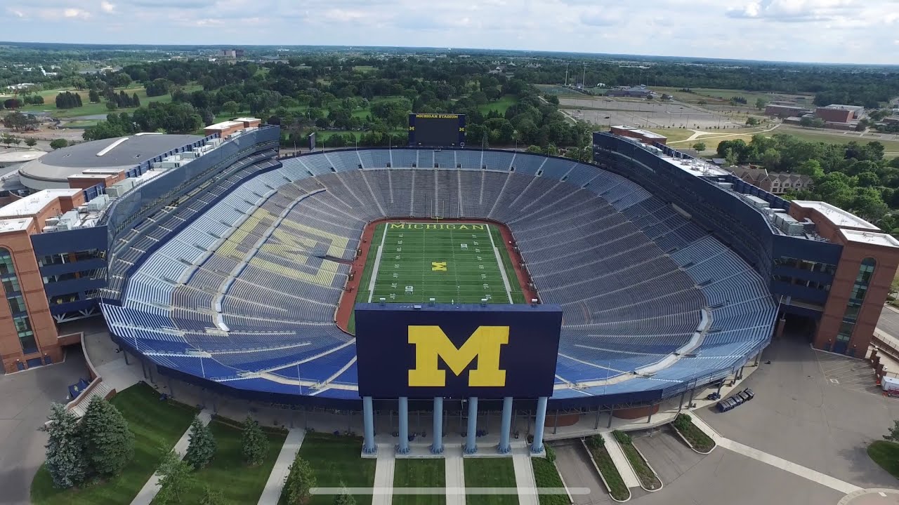 The Big House By Drone University of Michigan Football Stadium YouTube