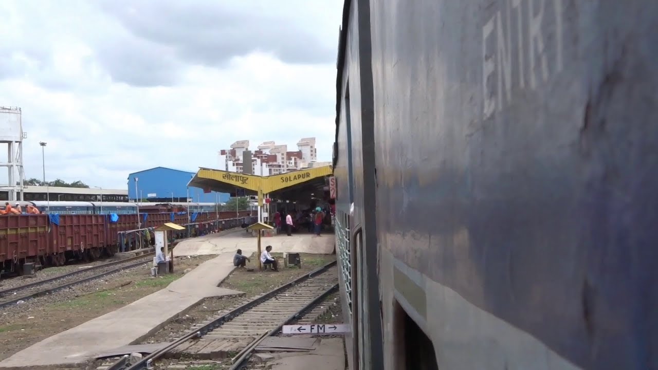 Wadi to Solapur - Full Journey on Udyan Express