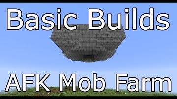 Basic AFK Mob Farm - Minecraft 1.14 - Basic Builds