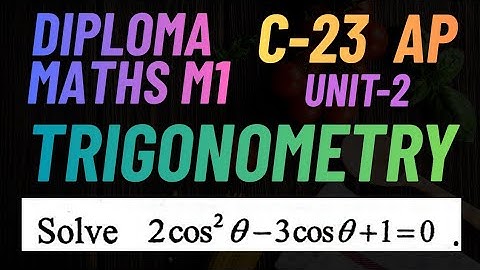 Trigonometric Equations@maths naresh eclass
