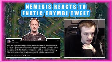 Nemesis About FNATIC TRYMBI Alistar Pick 🤔