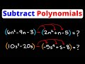 Master Subtracting Polynomials & Combining Like Terms in Algebra 1 ✏️