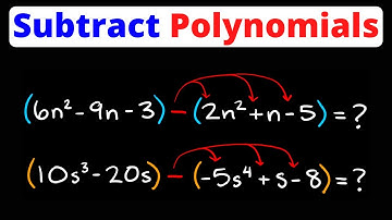 How to Subtract Polynomials | Algebra 1 | Eat Pi