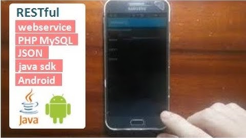 iOS ou Android REST webservice JSON https://youtu.be/WpmBfmNNKew
