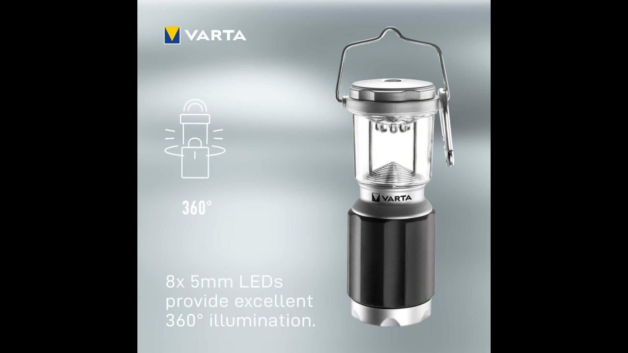 Varta XS camping lantern 16664 LED review & unboxing VARTA 16664 LED