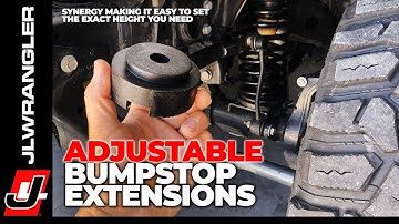 Snap Lock Adjustable Bump Stop Extension System by Synergy made for Jeep Wrangler JL JK TJ