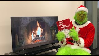 The Grinch Reads "How The Grinch Stole Christmas"