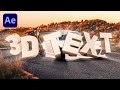 How to create 3d text in after effects  element 3d