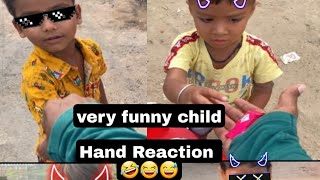 Happiness hand reaction😍#happinesshandreaction #cutechild #lovechild