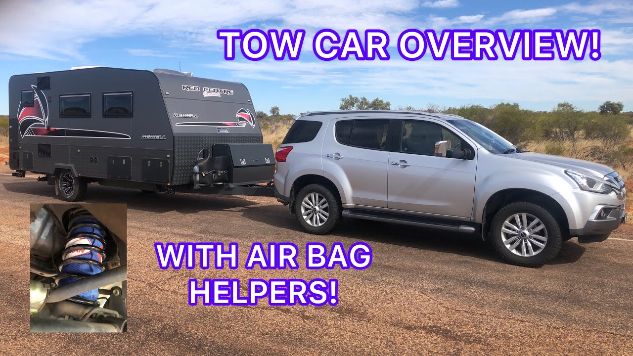 RED CENTRE CARAVAN TOW VEHICLE OVERVIEW ISUZU MUX WITH AIR BAG HELPERS SEPS ADVENTURES YouTube