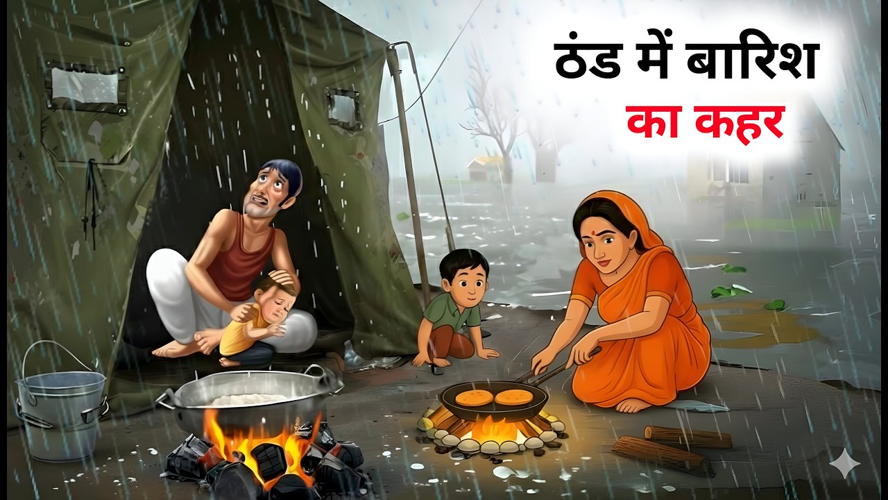 सर्दी में बारीश का कहर | ठंड में बारीश का कहर हिंदी कहानी | thand ka kahar hindi story |Hindi Kahani
