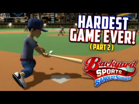 Playing The Worlds HARDEST Baseball Game... Again! Backyard Sports : Sandlot Sluggers