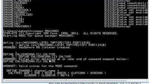 IBM MQ CLIENT SERVER  PART-1 in TELUGU