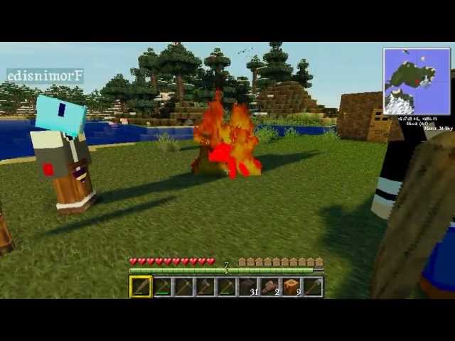 Minecraft Campfire マイクラでキャンプファイヤー Youtube