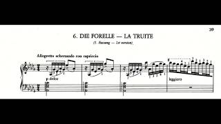 Video thumbnail of "Schubert Liszt, Die Forelle (SW563, nr. 6), Piano Music and Score"