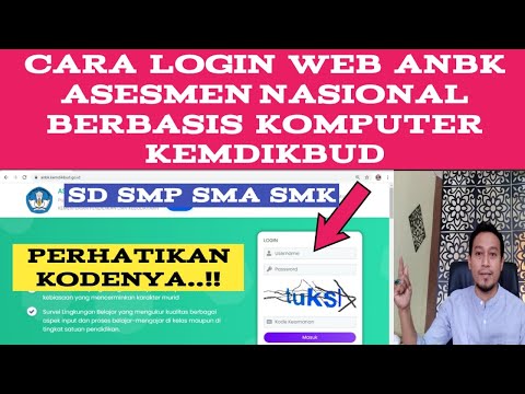 CARA LOGIN WEB ASESMEN NASIONAL BERBASIS KOMPUTER ANBK KEMDEIKBUD | LOGIN ASESMEN NASIONAL