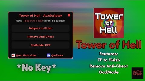Tower of Hell (TP to Finish, etc) *No Key* Script 2025 | AcxScripter 