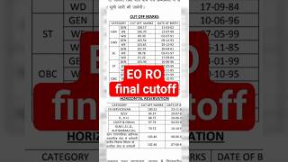 EO RO final cutoff#eo-ro result#result#handwrittennotes#pen pencil classes (commerce)#shortvideo