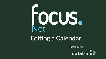 Focus Tutorial | Net Calendar