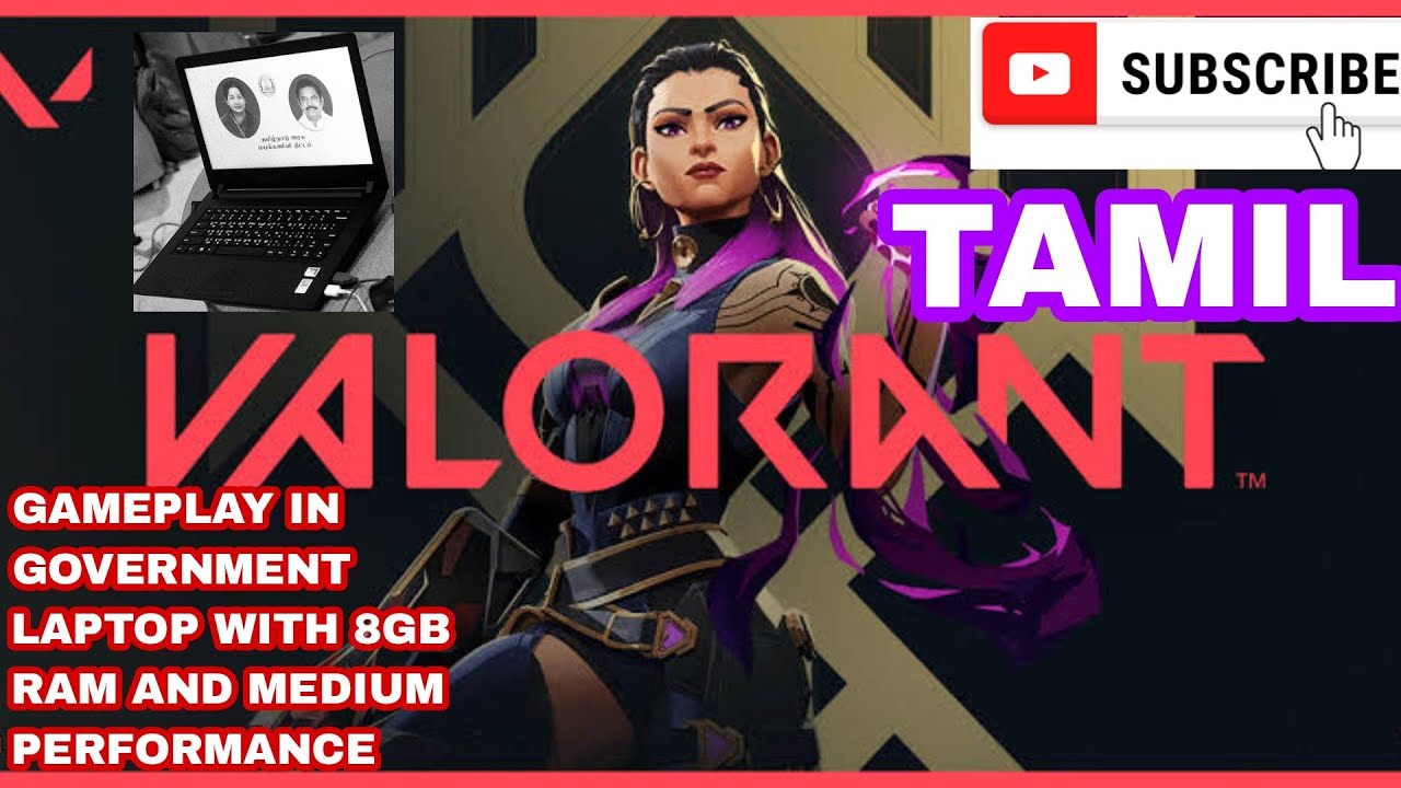 Valorant gameplay in GOVERNMENT laptop with 8GB RAM low settings medium ...