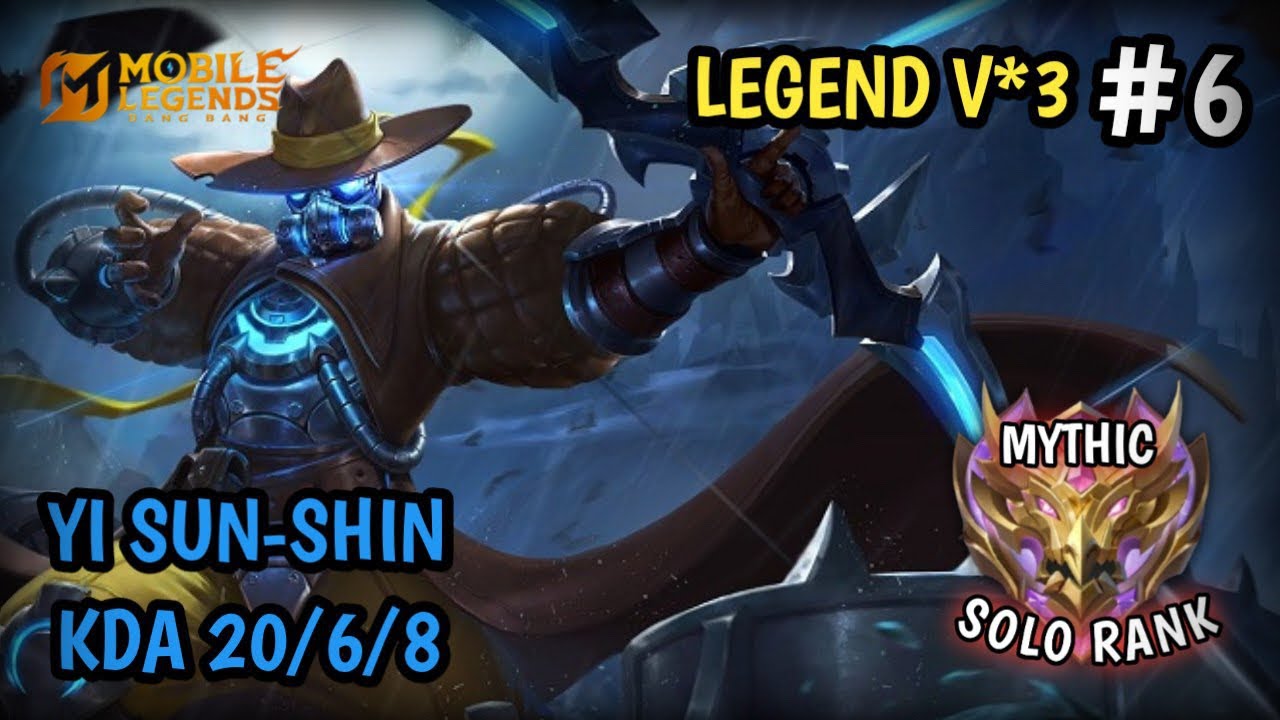 SOLO RANK TO MYTHIC EPISODE 6 | NO CUT NO EDIT GAMEPLAY | YSS ROGUISH RANGER | MOBILE LEGENDS