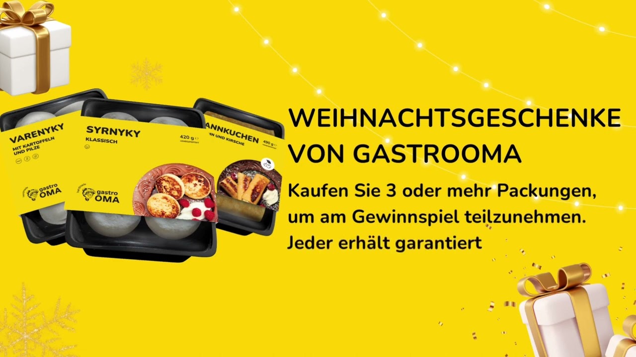 Weihnachtswoche in GastroOma - Tiefkühlkostgeschäft Gastro Oma