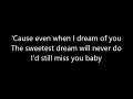 I Don&#39;t Want to Miss a Thing~Aerosmith~Lyrics