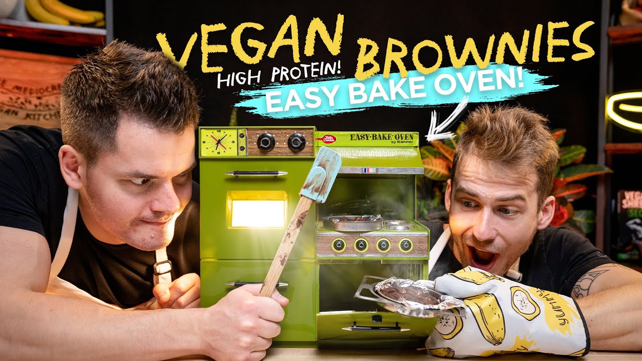 High-Protein Vegan Brownies in an Easy-Bake Oven