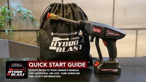 RK Hydroblast Quick Start Guide