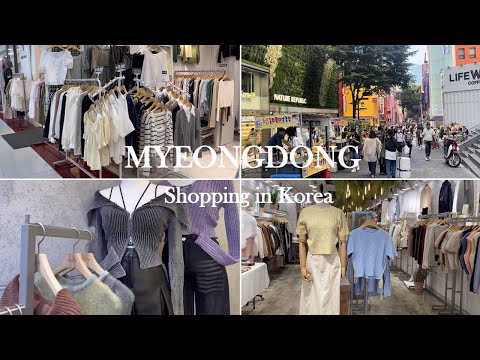 SHOPPING IN KOREA ?? | Myeongdong shoppingu0026food street | korea vlog-Seoul KOREA
